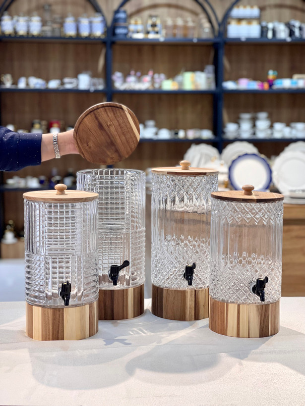 دو مدل کلمن استوانه ای تراشدار محصول وارداتی Glass war