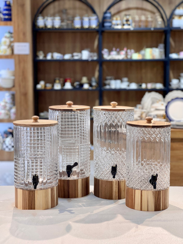 دو مدل کلمن استوانه ای تراشدار محصول وارداتی Glass war