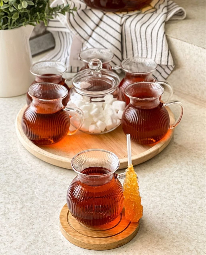 فنجان پیرکس چایخوری تپل محصول Şahin شاهین ترکیه