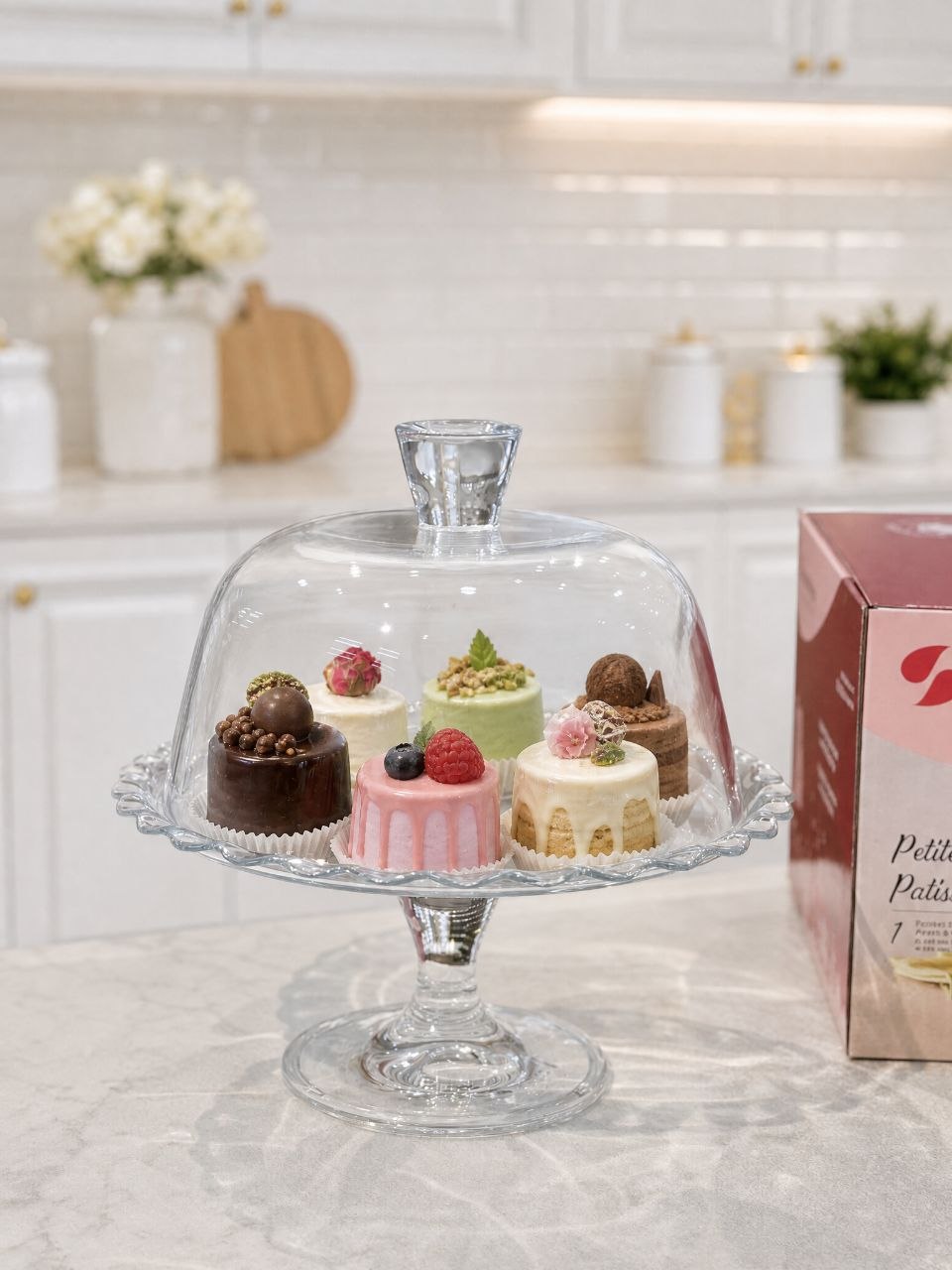 کیک خوری پایه دار Petite patisserie محصول paşabahçe ترکیه