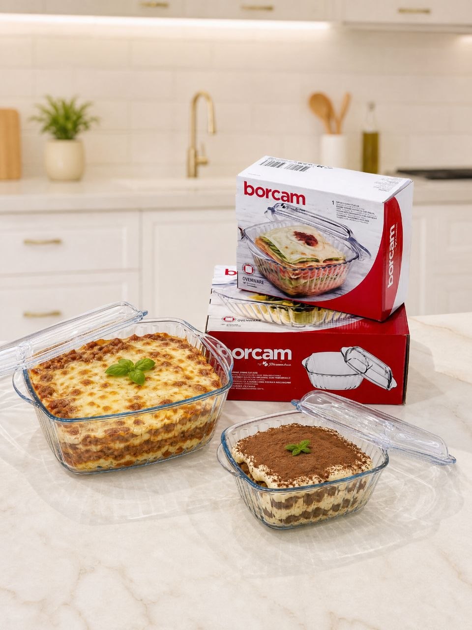قابلمه پیرکس borcam محصول Paşabahçe ترکیه