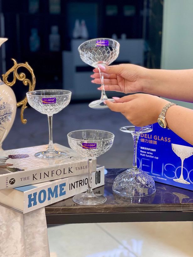 دسر و بستنی خوری تراشدار Reese محصول وارداتی Deli Glass