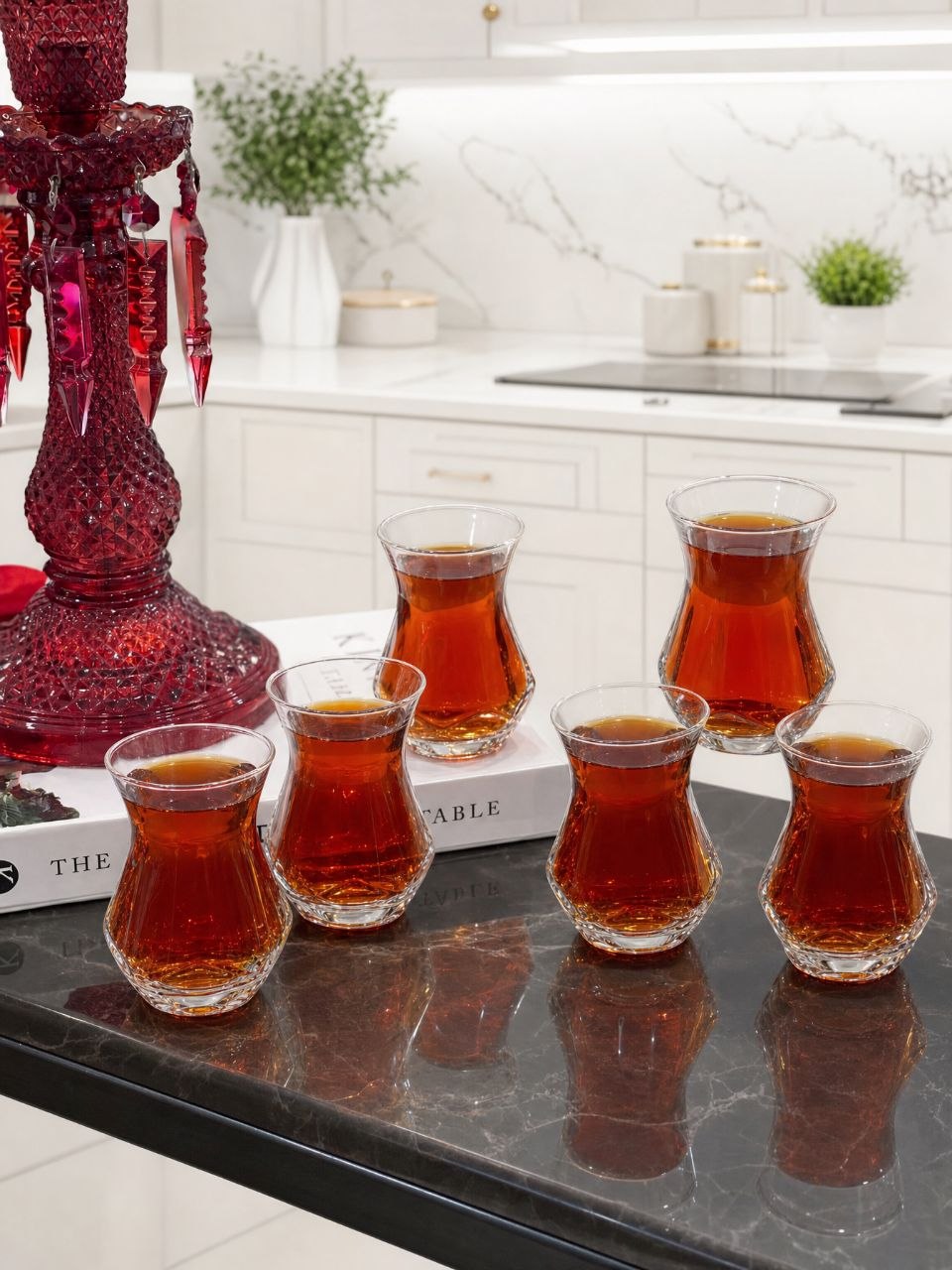 استکان کمر باریک چند ضلعی