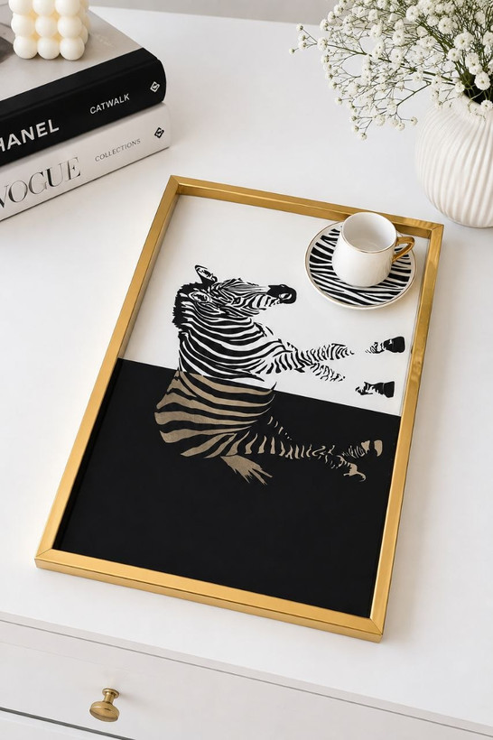 سینی پذیرایی sembol سمبل ترکیه مدل Zebra