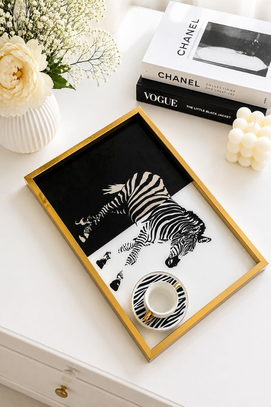 سینی پذیرایی sembol سمبل ترکیه مدل Zebra