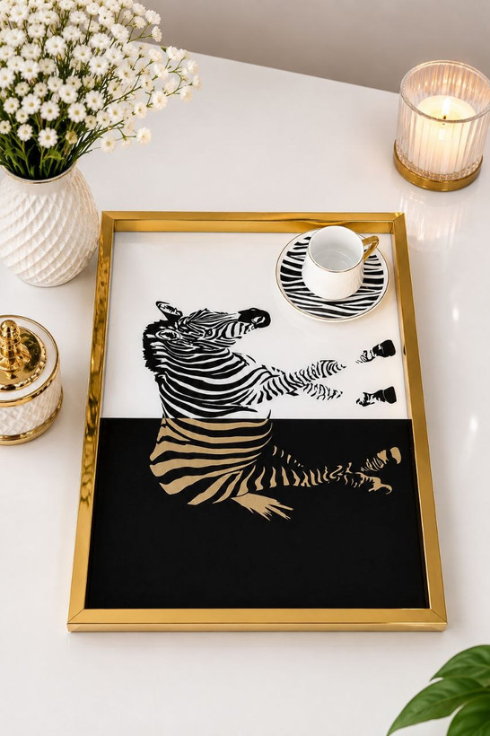 سینی پذیرایی sembol سمبل ترکیه مدل Zebra