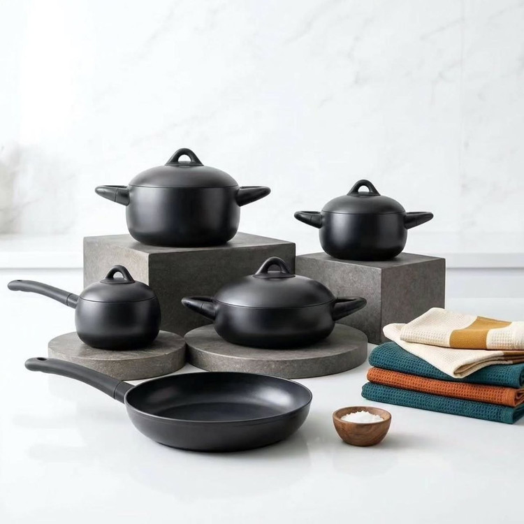 سرویس قابلمه تمام چدنی Black stone Dolçe محصول arow ترکیه