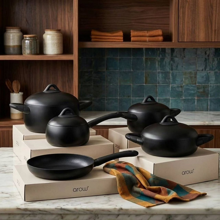 سرویس قابلمه تمام چدنی Black stone Dolçe محصول arow ترکیه